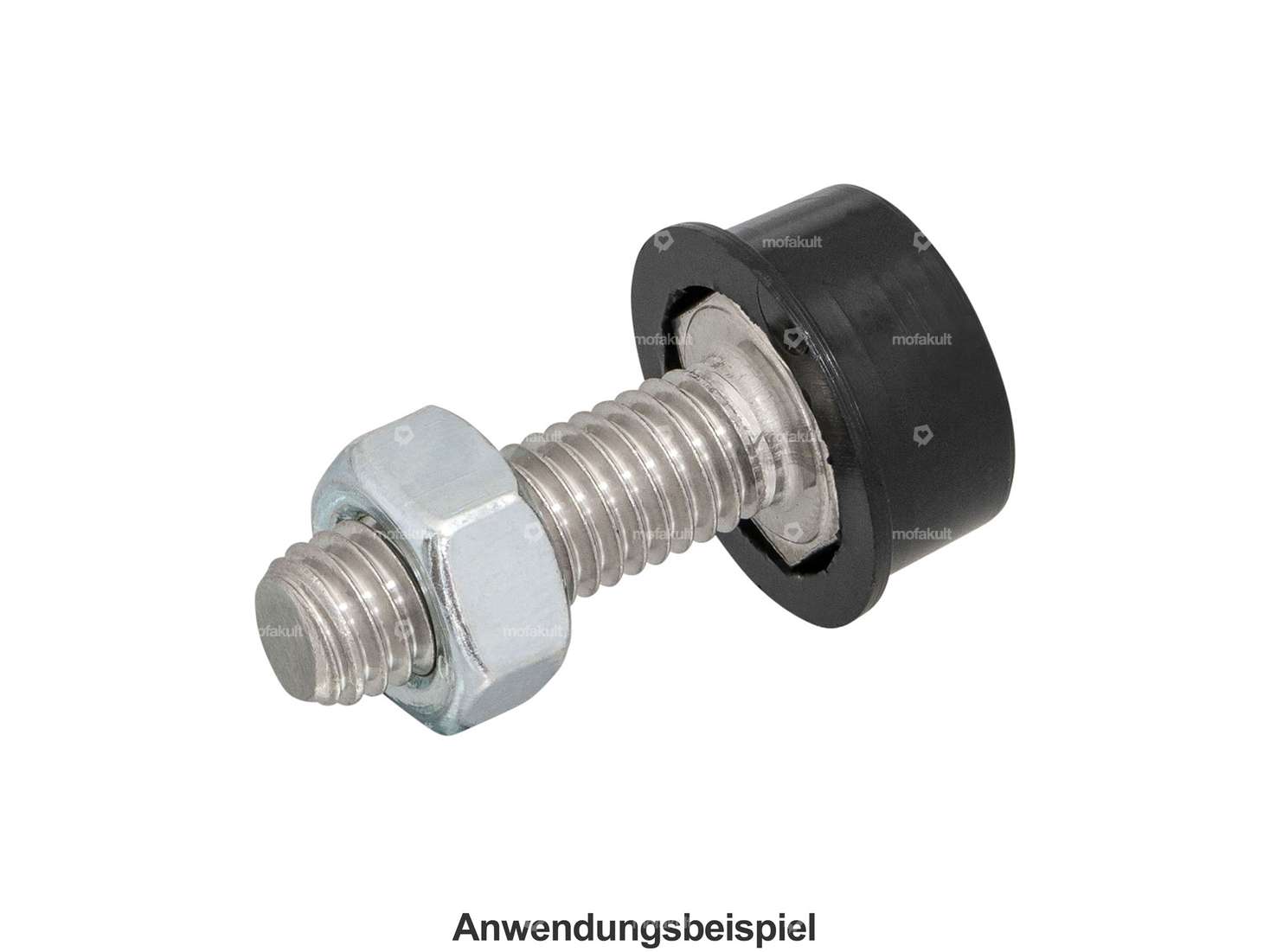 Cache tête hexagonale extérieure M6 noir Carousel Image 4