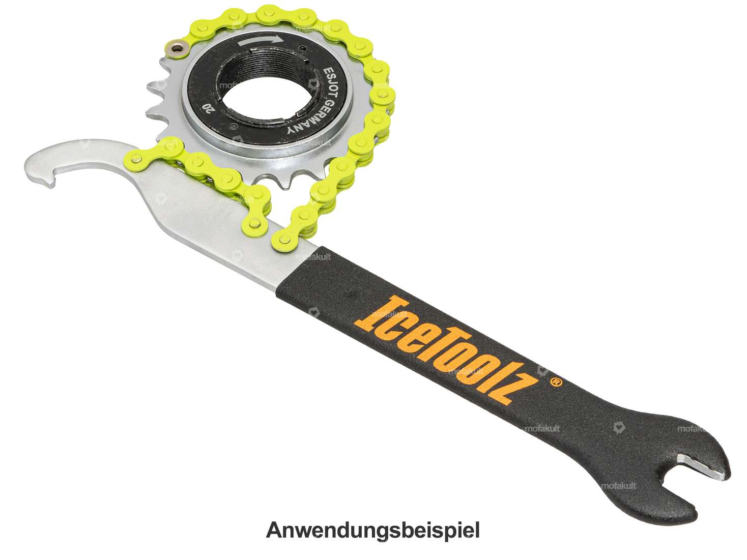 IceToolz Kombiwerkzeug | Kettenpeitsche, Hakenschlüssel, Pedalschlüssel Carousel Image 2