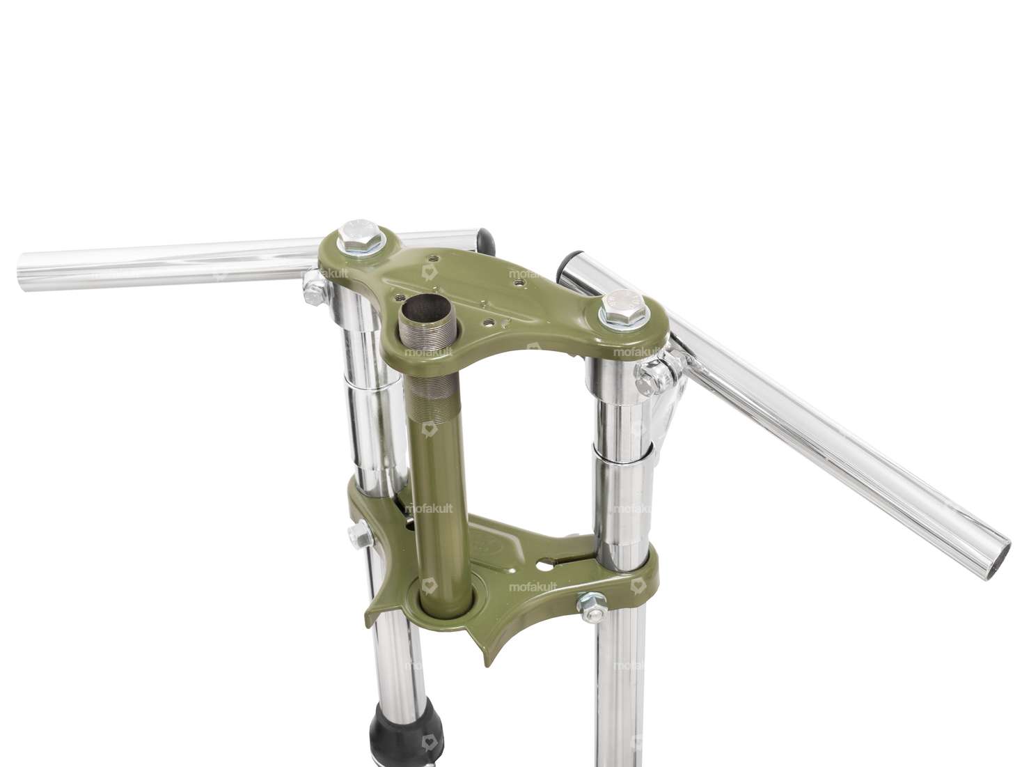 Guidon muet 25 cm chromé (talon de fourche 32 - 35 mm) Carousel Image 3