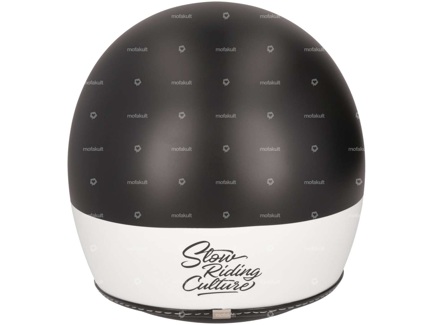 Mofakultwear Casque jet "Kult" blanc / noir Carousel Image 3