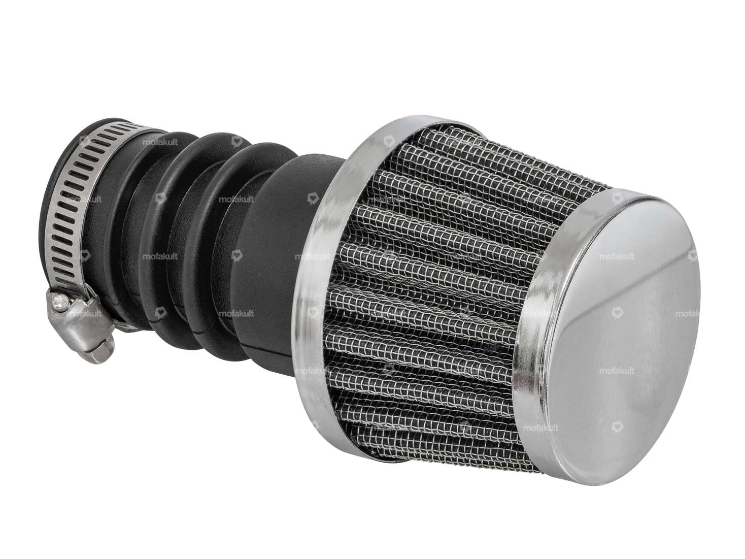 GPO Pilzluftfilter Gitter Chrom 28 - 32 mm Carousel Image 2