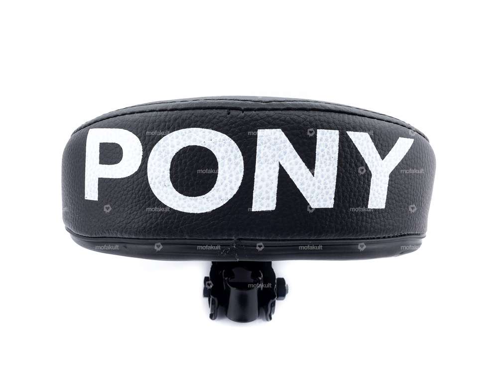 Sattel «PONY» Schriftzug niedrig schwarz Carousel Image 4