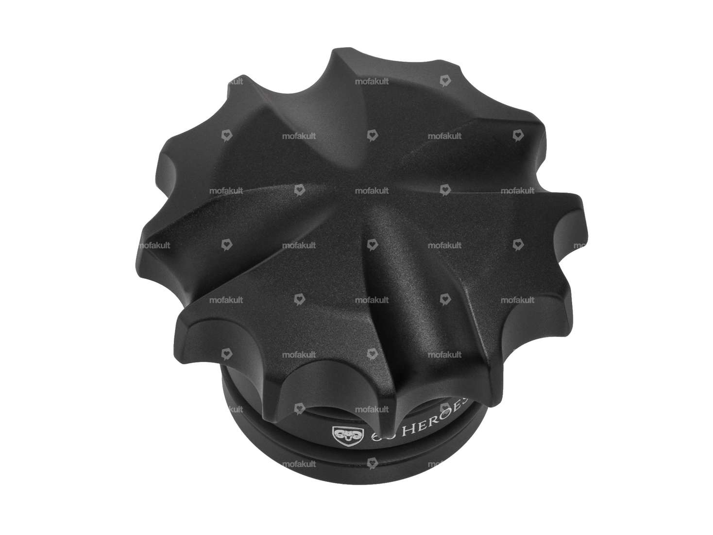 66HEROES Tank cap "Iron Cross" aluminum black | Zündapp Belmondo Carousel Image 1