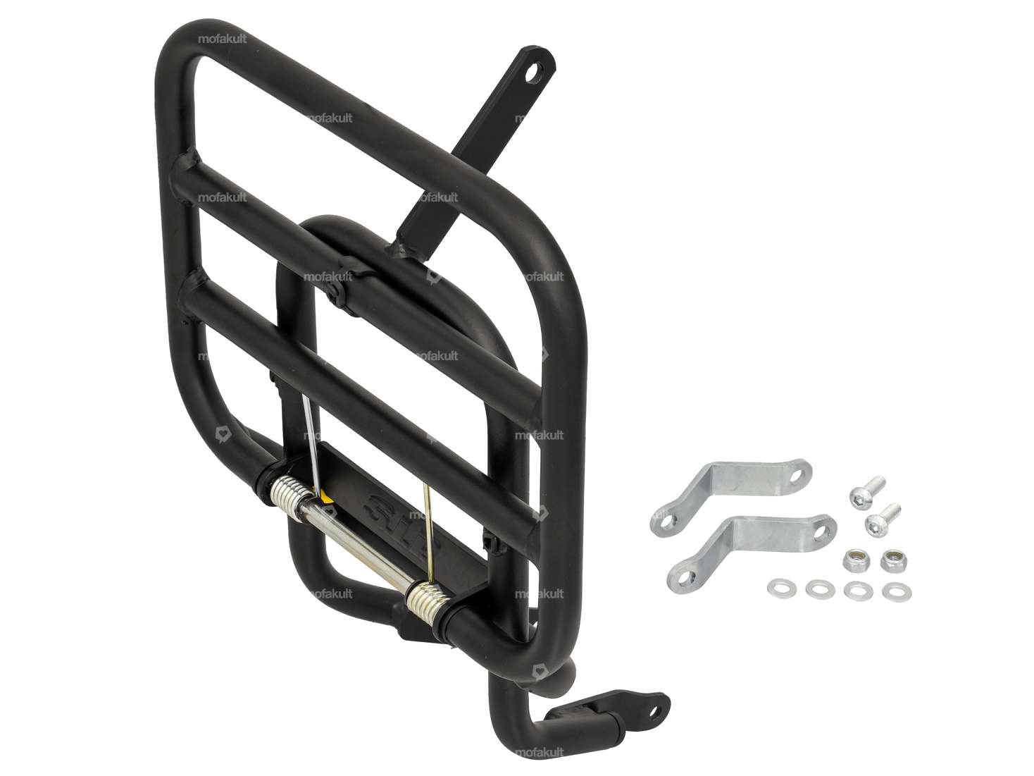 Porte-bagages avant massif noir | Piaggio Ciao Carousel Image 1