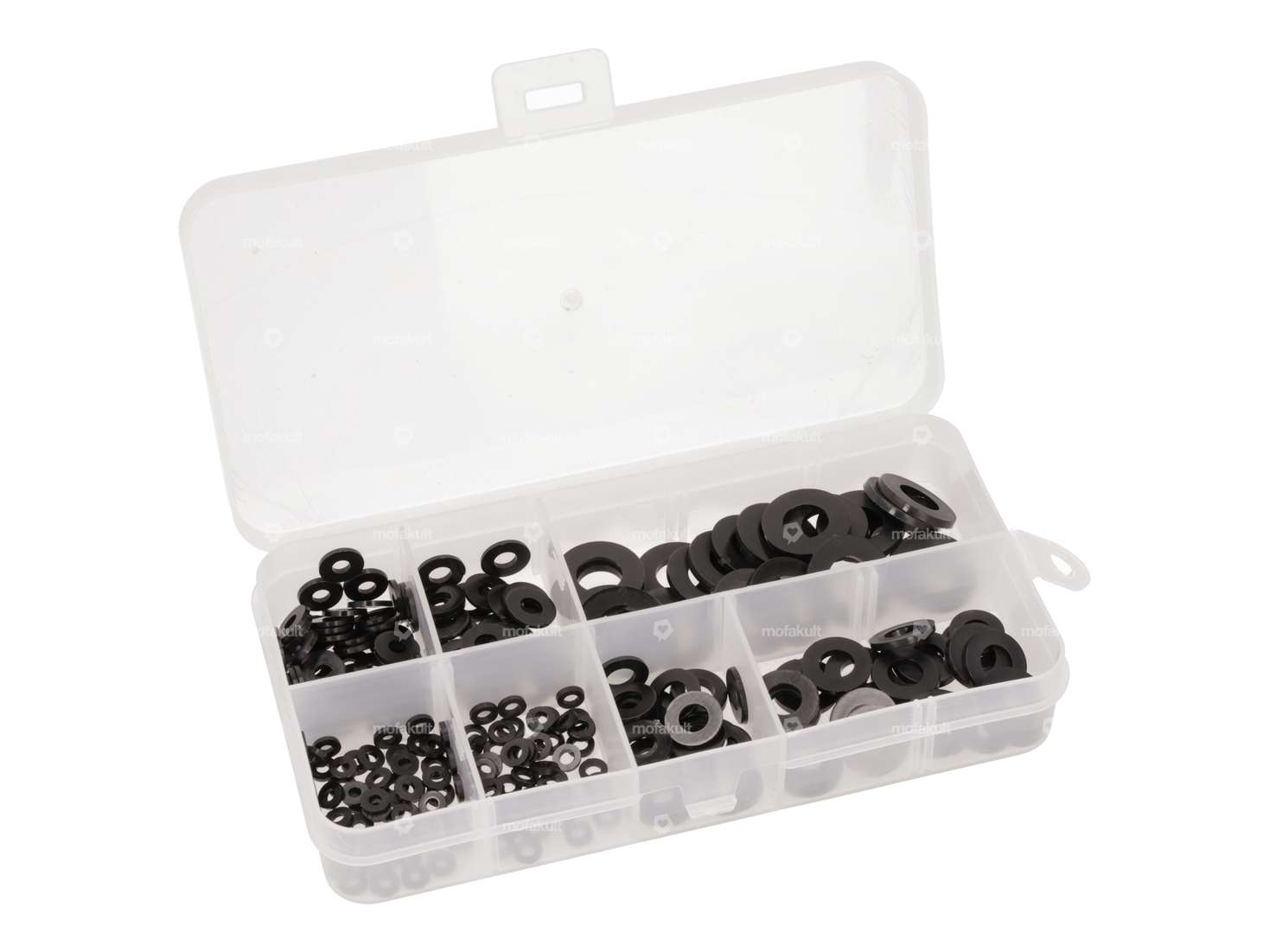 Kit de cales en nylon noir 250 pcs. Carousel Image 1