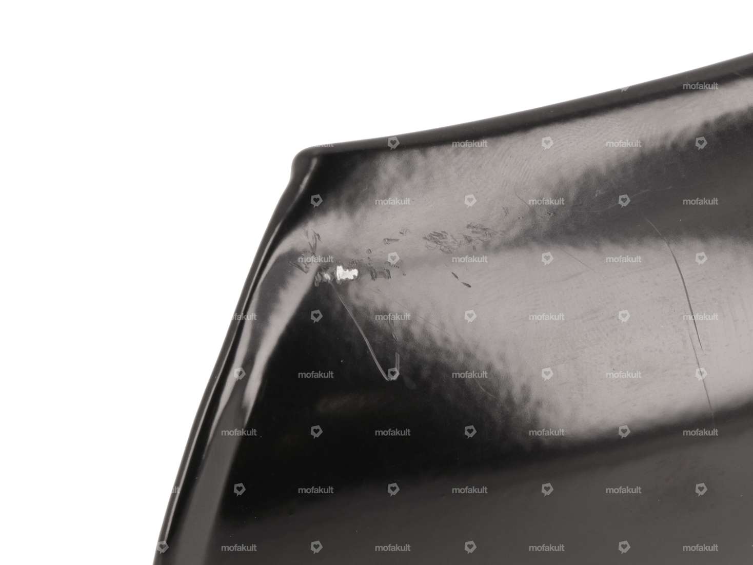 17" Garde-boue avant "Retro" Inox noir (qualité B) | Puch X30 NS, NL, NG-2AH, N-2AH, LG1/LG2 Carousel Image 5