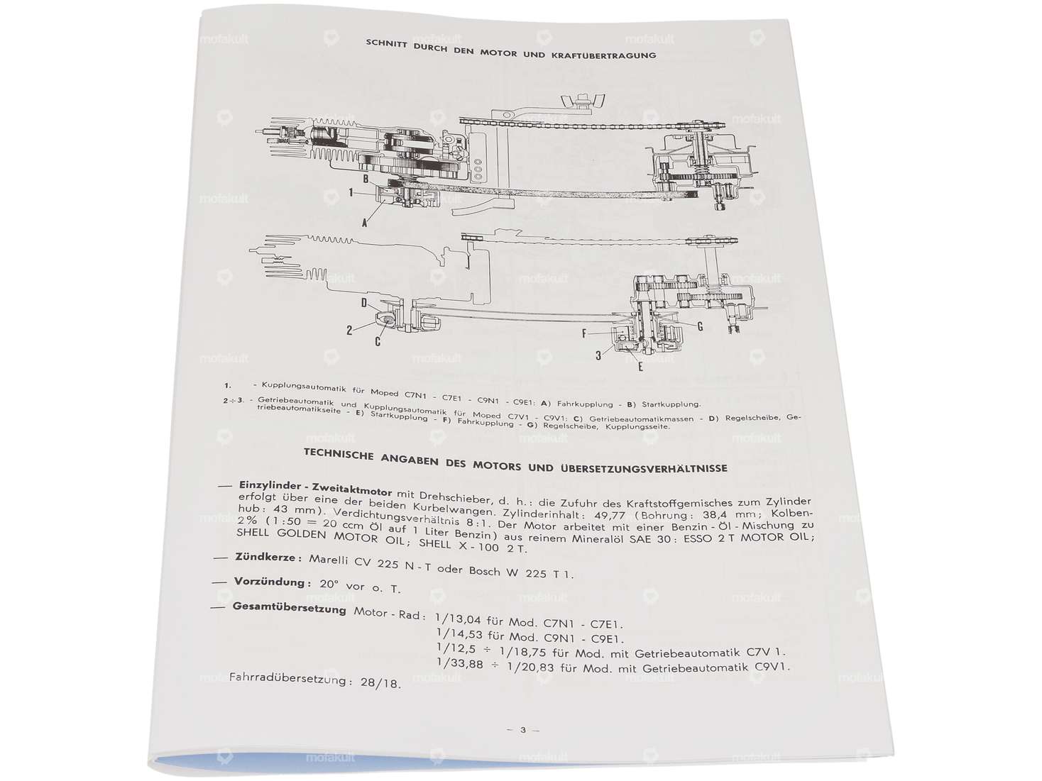 Catalogue de pièces détachées | Piaggio Ciao C7, C9 Carousel Image 2