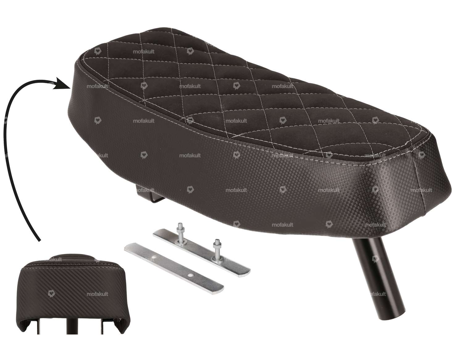 Selle longue carbone noir | Puch Maxi Carousel Image 1
