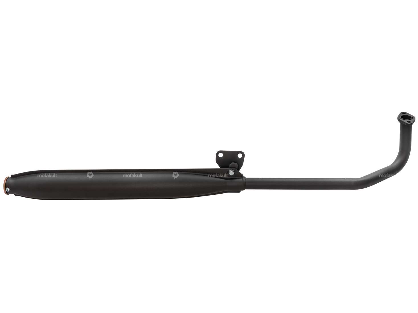 Auspuff 25 mm gerader Auslass schwarz | Tomos Carousel Image 1