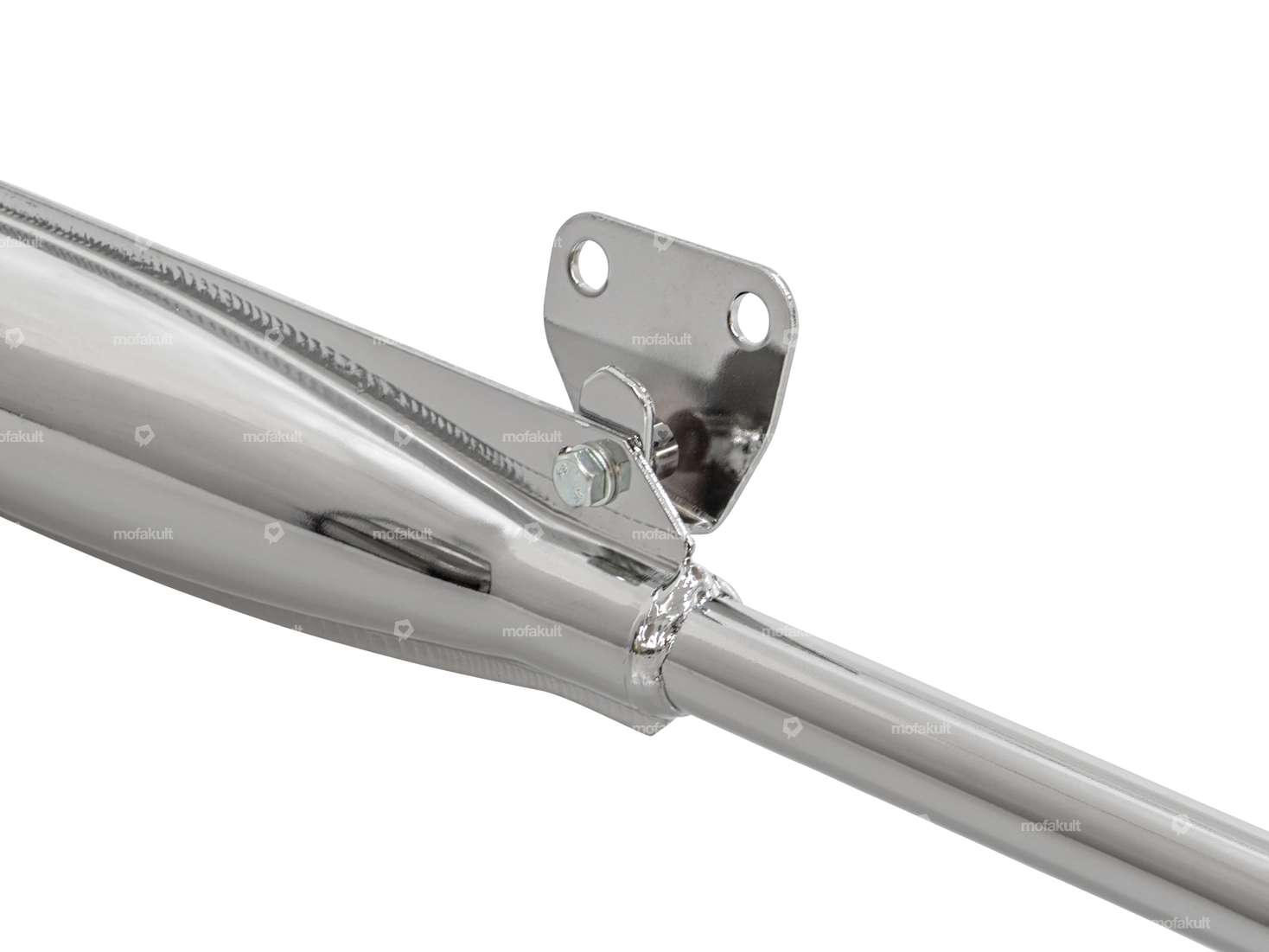 Echappement 22 mm sortie droite chrome | Tomos Carousel Image 2