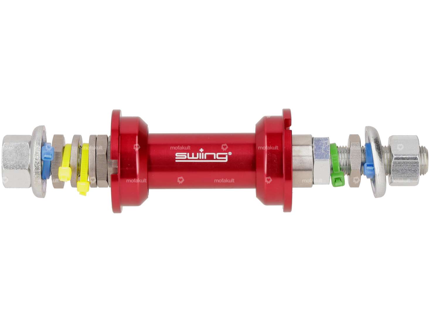 swiing® ingenious wheel axle with bearing conversion kit spoked wheel | Piaggio Ciao Carousel Image 1