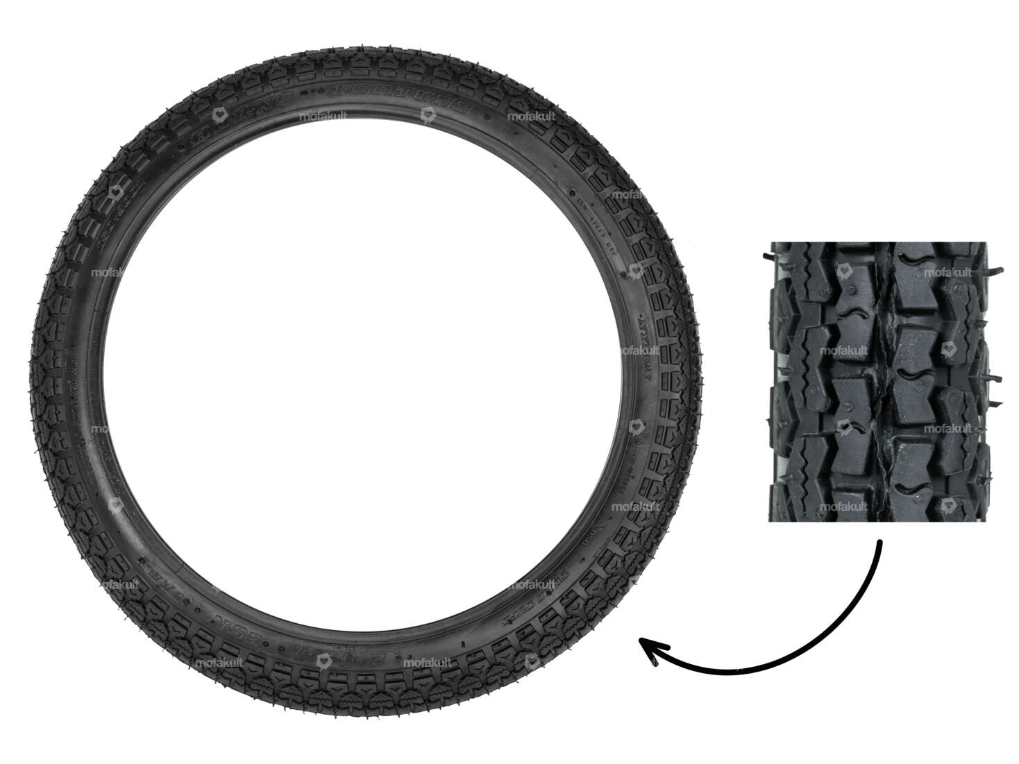 Pneu Fortune 2.25 x 17" 2 P.R. Allround Carousel Image 1