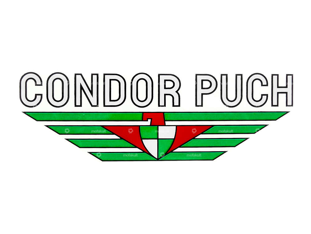 Condor Puch autocollant réservoir Velux transparent Carousel Image 1
