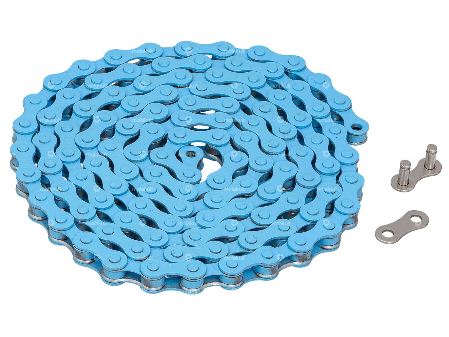 KMC Tretkette hellblau Carousel Image 1