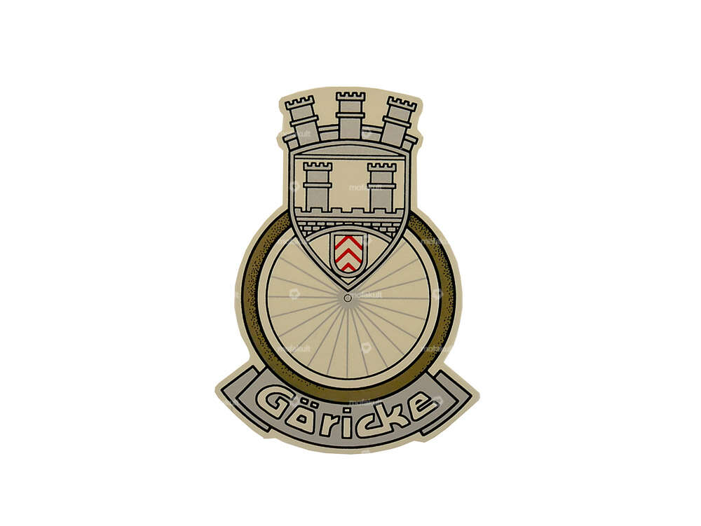 Décalcomanie à l'eau Göricke blason argenté Carousel Image 1