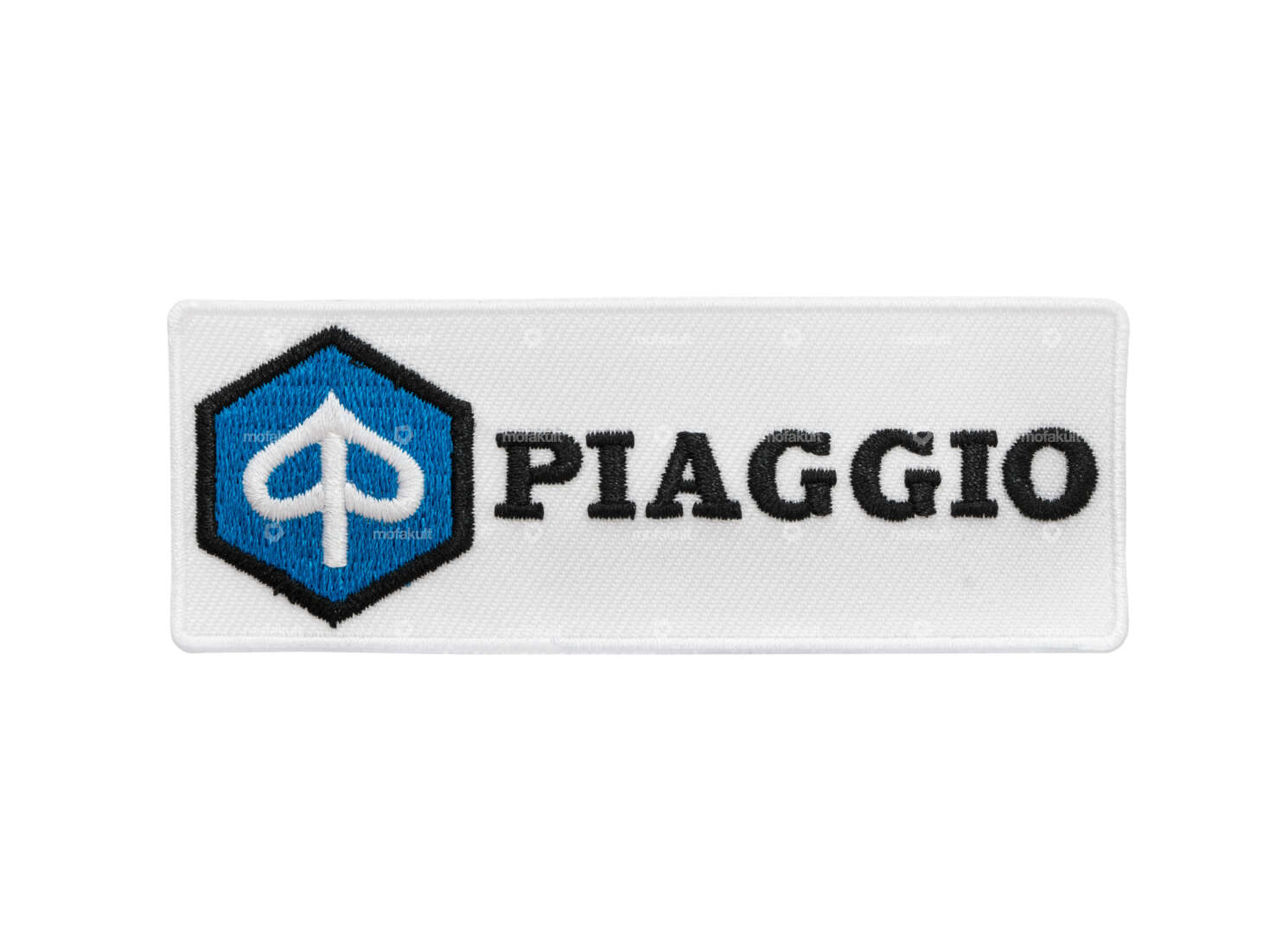 mk-Merch Ecusson "Piaggio" 95 x 35 mm blanc Carousel Image 1