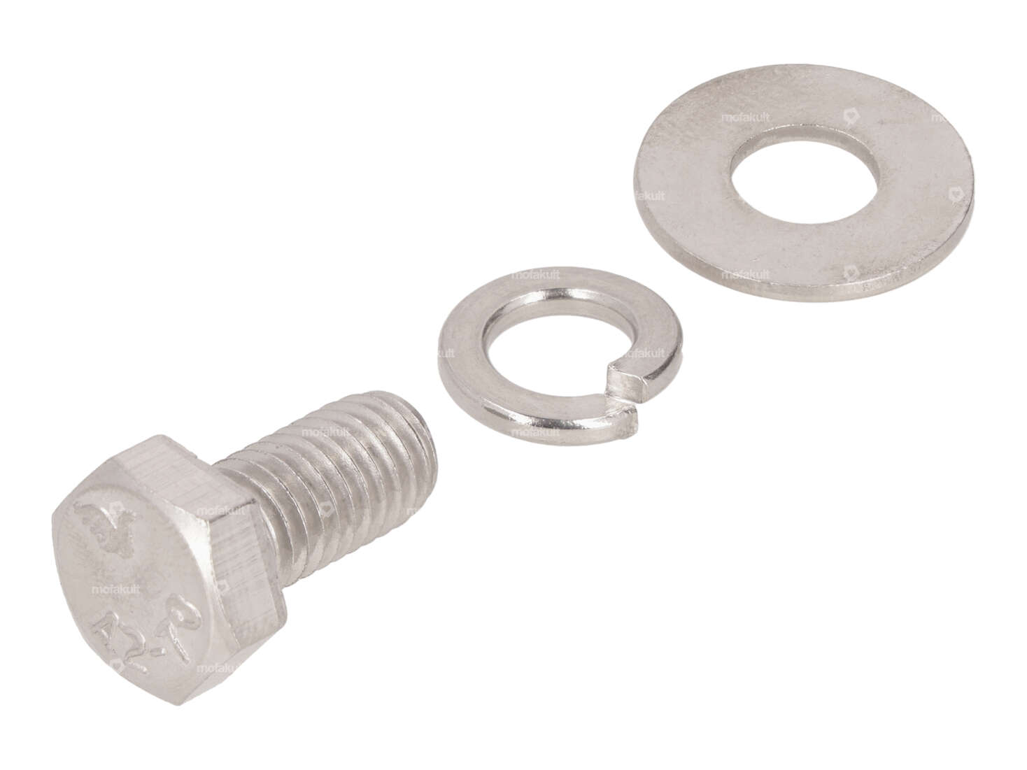 swiing® revival Kit de vis pour fixation du pot d'échappement Inox | Piaggio Ciao, SI, Bravo, Boxer Carousel Image 1