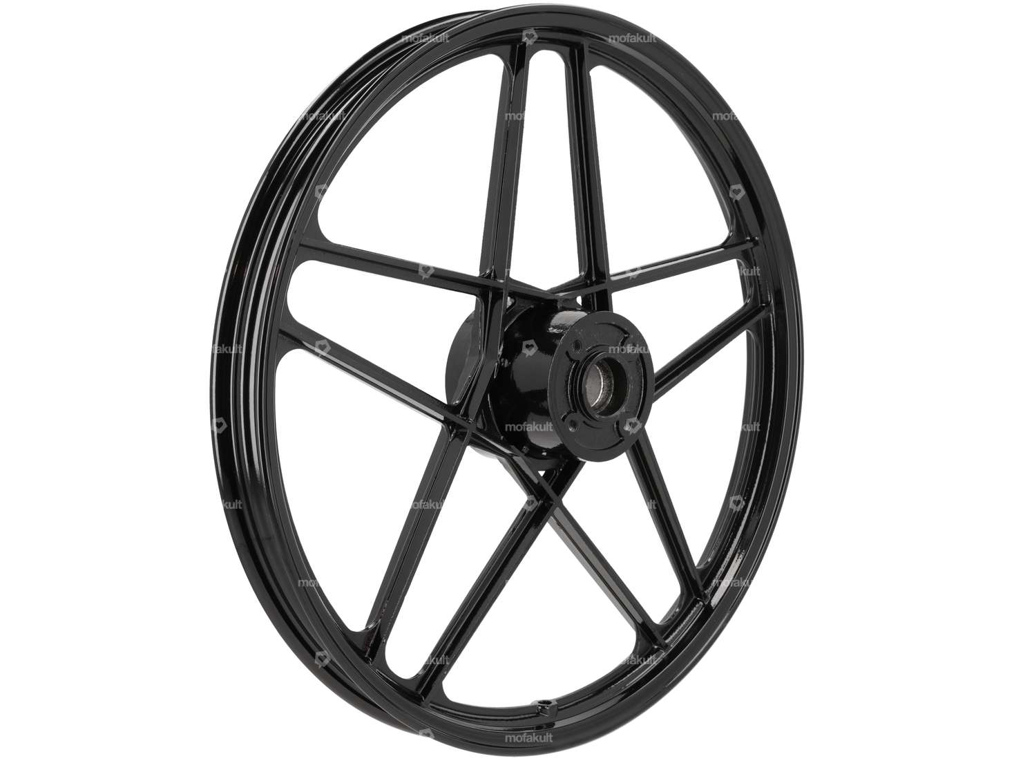 Wheel set 17" cast black (5 double spokes) Grimeca replica | Hercules Prima, Optima Carousel Image 3