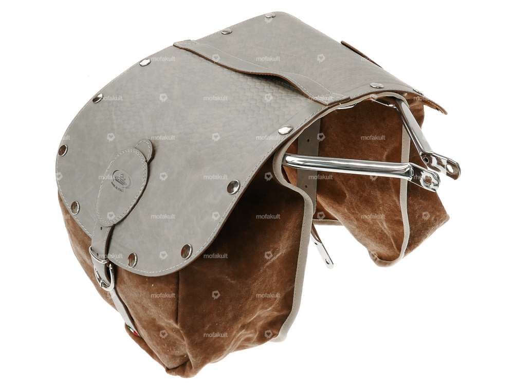 Luggage bag Oldschool cognac Carousel Image 4