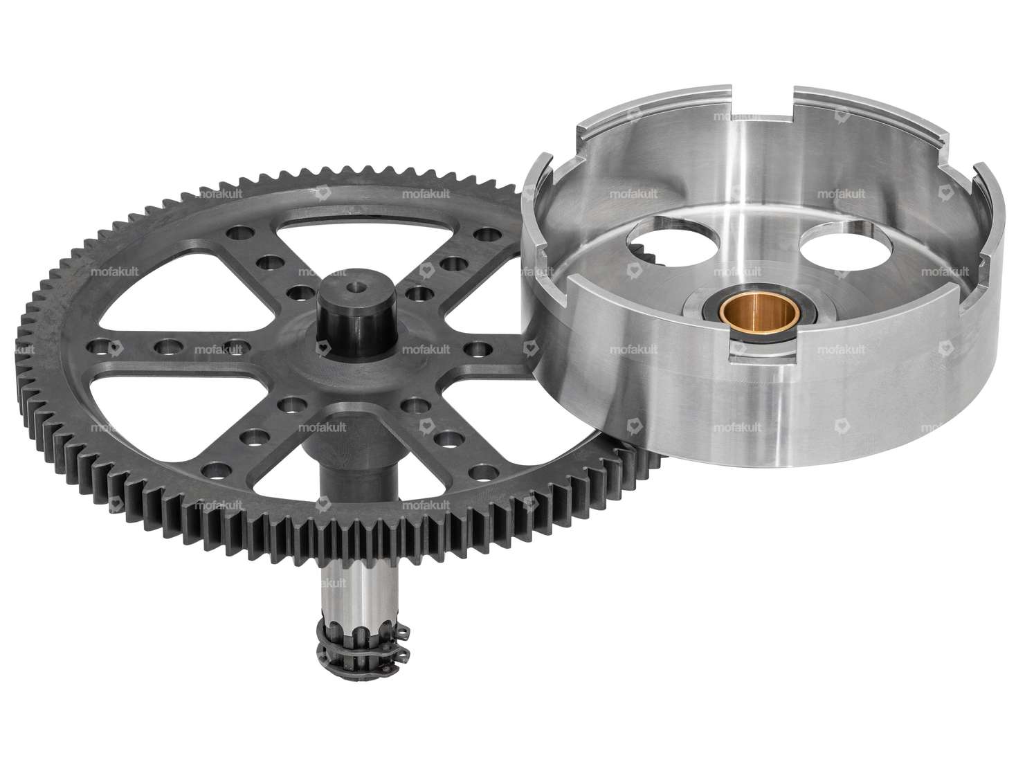 MBR panier d'embrayage & pignon droit 18:94 dents Racing droit | Puch E50 Carousel Image 2