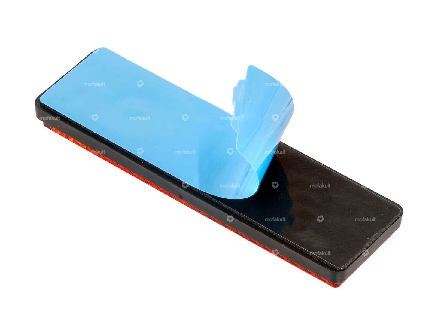 Réflecteur autocollant carré rouge Carousel Image 2