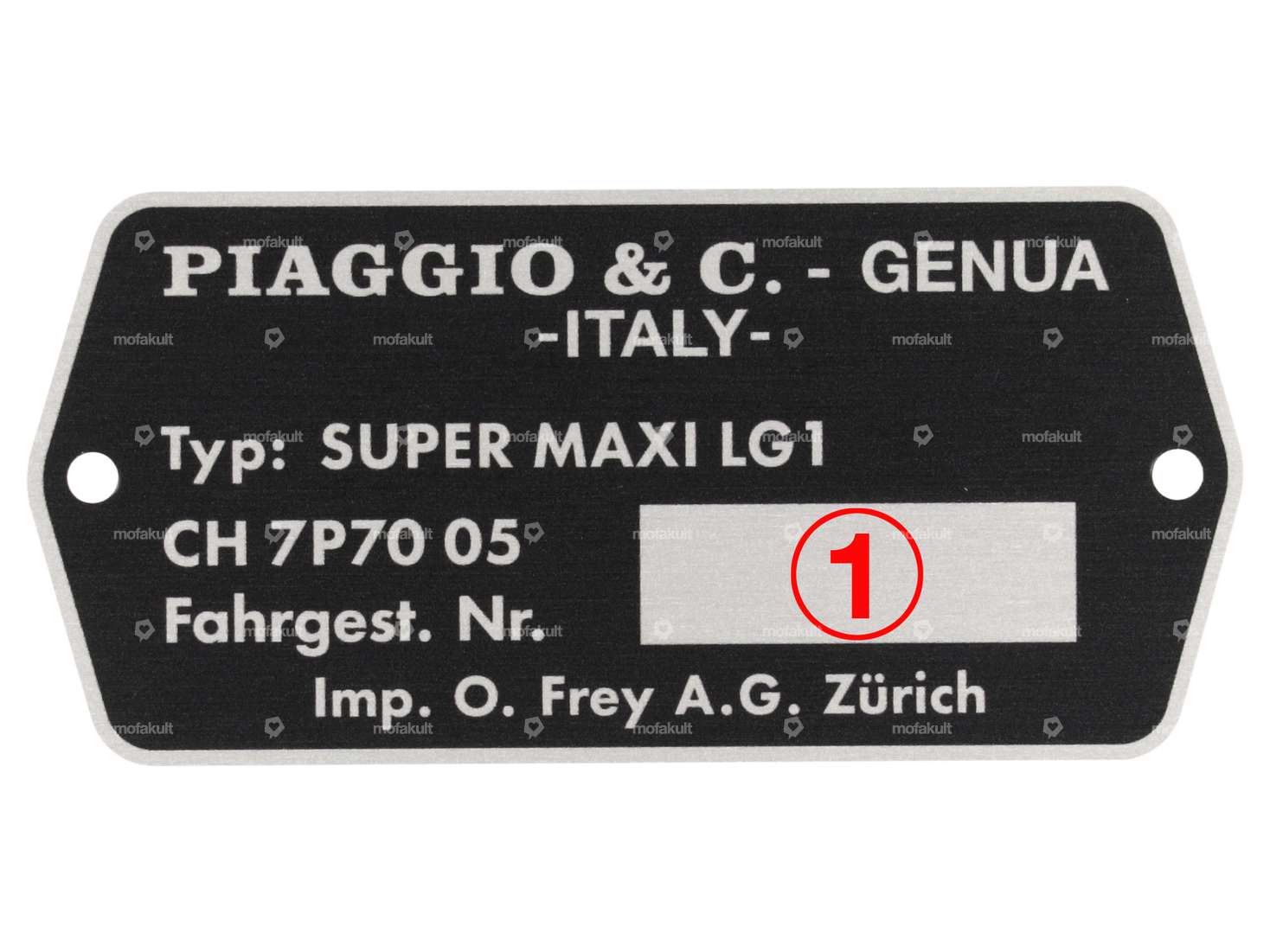 Plaque signalétique CH7P7005 | Puch Supermaxi LG1 Carousel Image 3