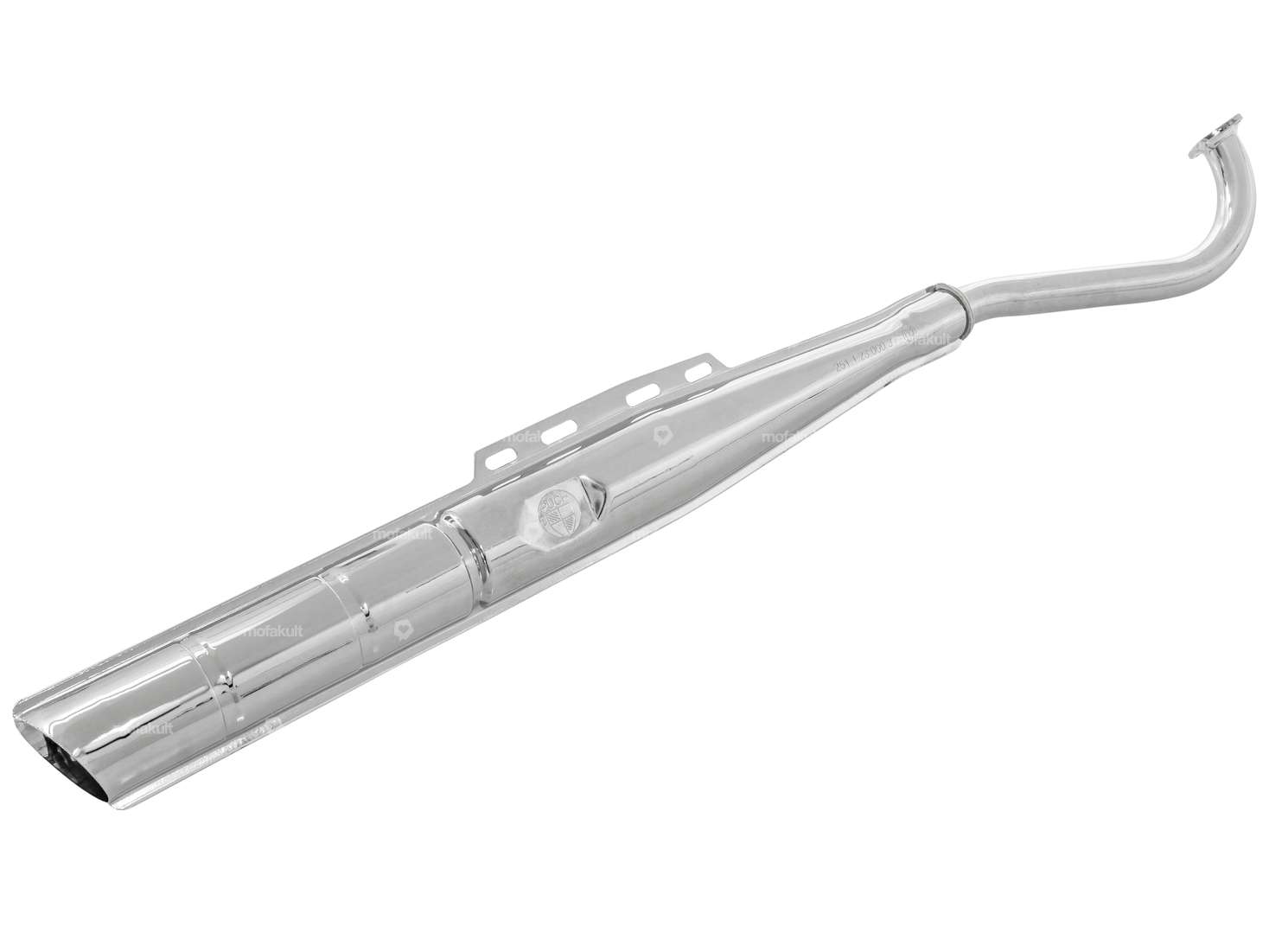 Auspuff 28 mm mit Logo & Nummer | Puch Maxi S, N Carousel Image 6