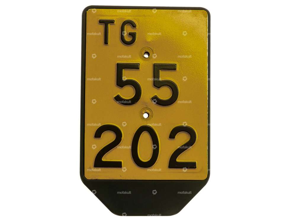 Support de plaque d'immatriculation en plastique (version CH) Carousel Image 3