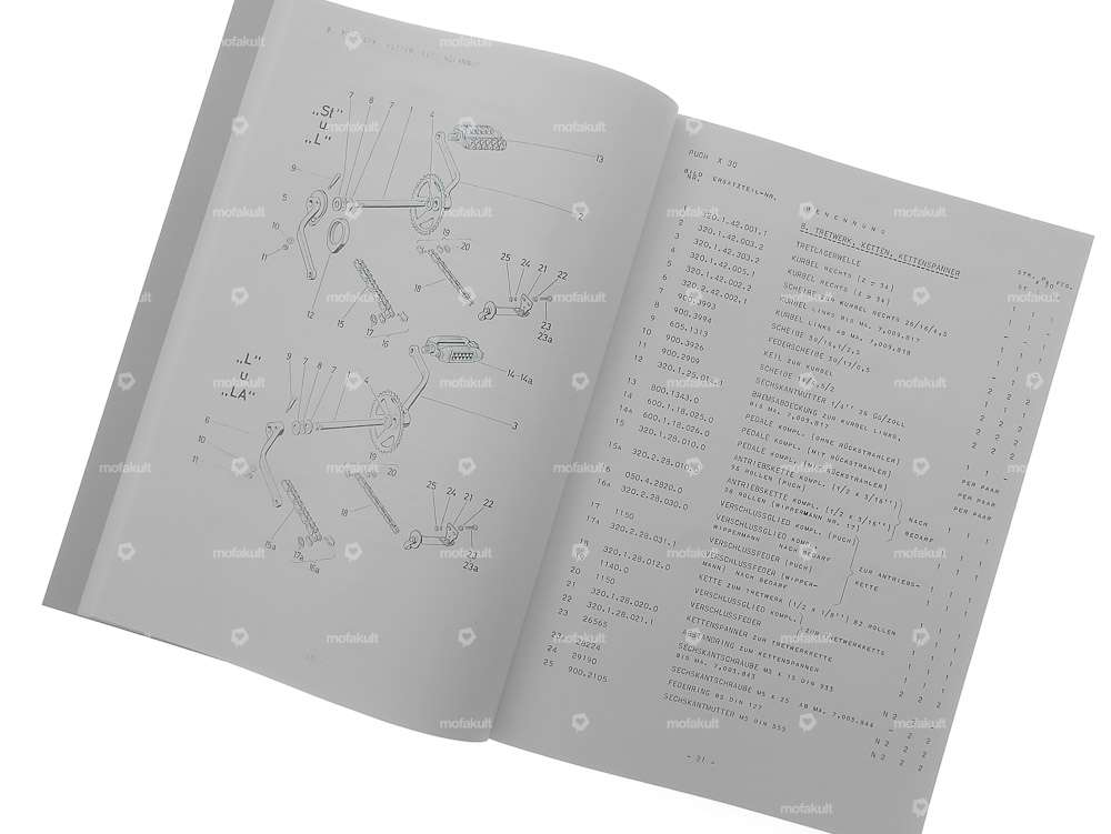 Spare parts catalog | Puch X30 ST, L, LA Velux (CH) Carousel Image 3