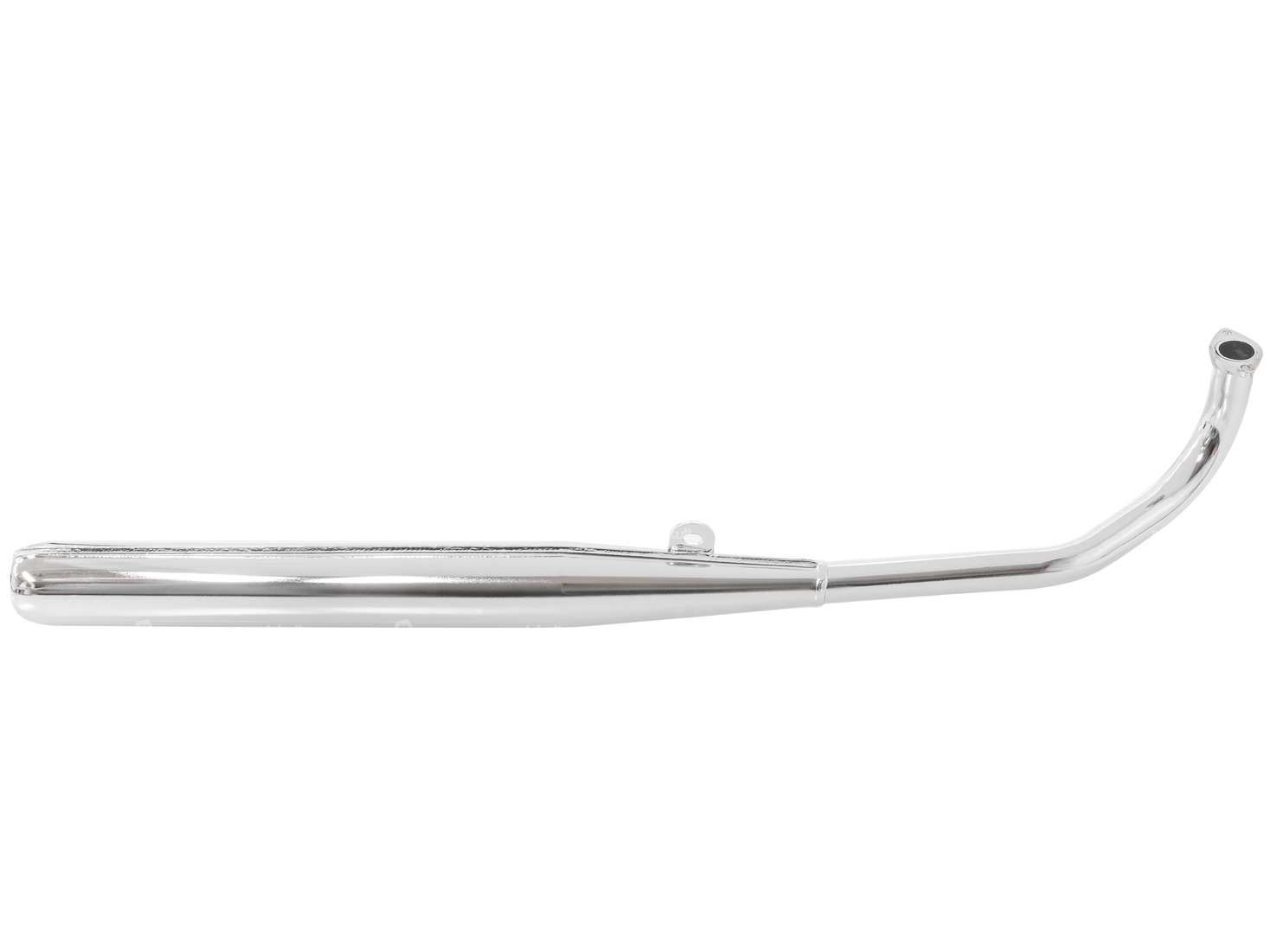 TECNO Auspuff 28 mm gerader Auslass Chrom | Tomos Carousel Image 1