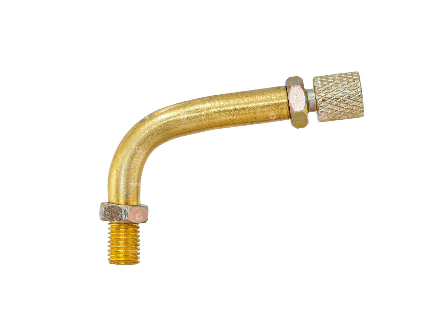 GPO 85° carburetor pipe bend brass M6x0.75 Carousel Image 1