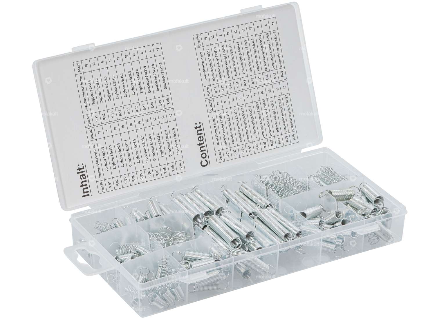 BGS Assortiment de ressorts de traction et de compression 200 pcs. Carousel Image 1