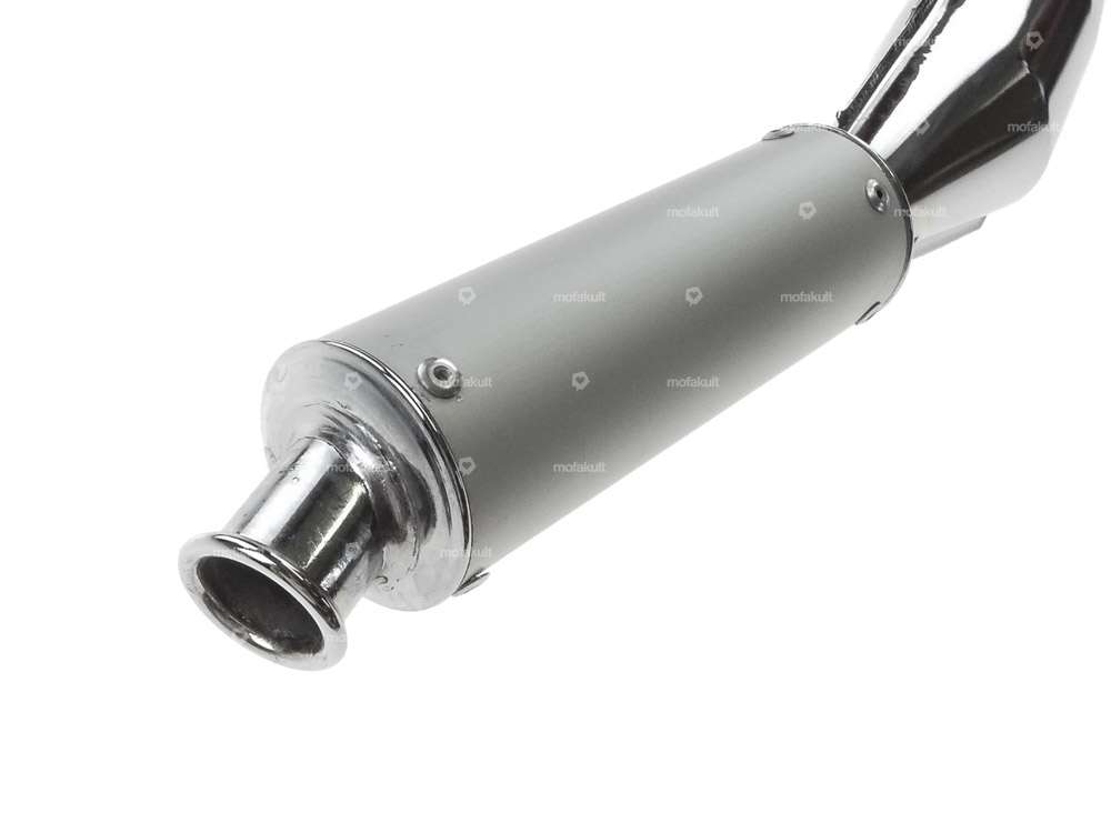 Echappement Bullet chrome / alu | Tomos A3 Carousel Image 2