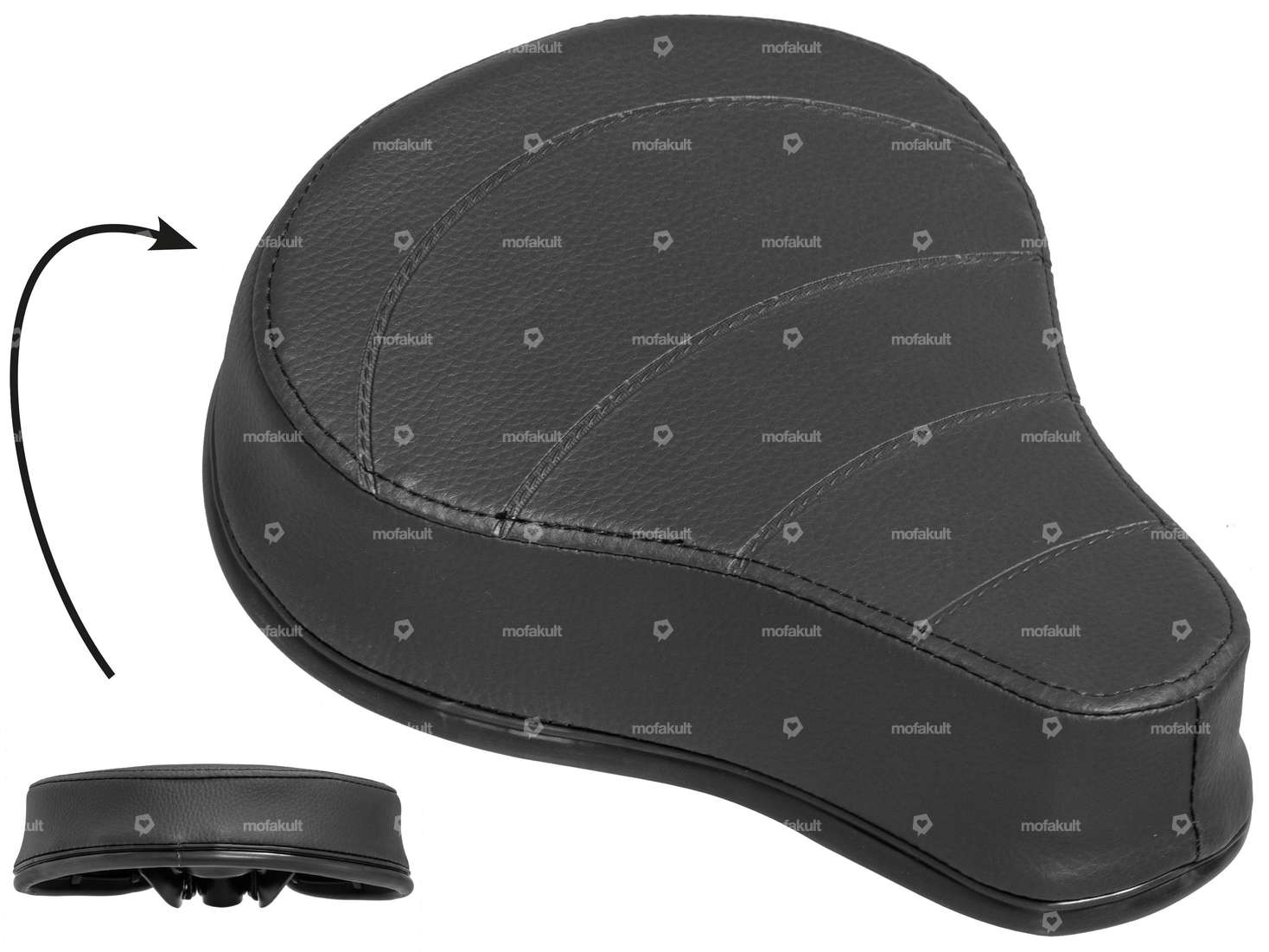 Selle extra plate noire Carousel Image 1