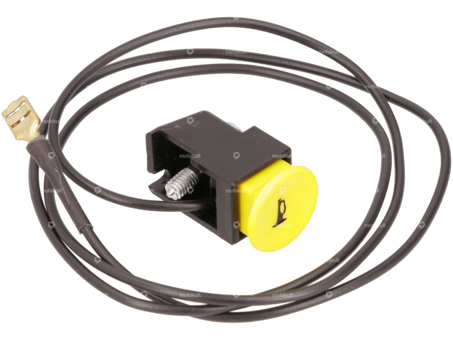 Button horn yellow | Piaggio Ciao, SI, Bravo, Boxer Carousel Image 1