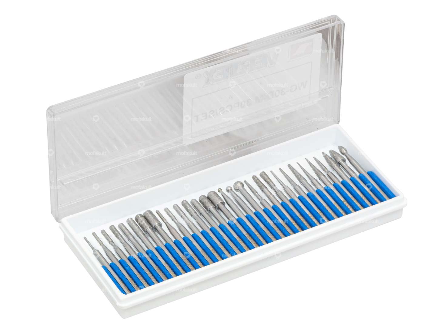 Jeu d'abrasifs diamantés 30 pces (prise 3 mm) Carousel Image 1