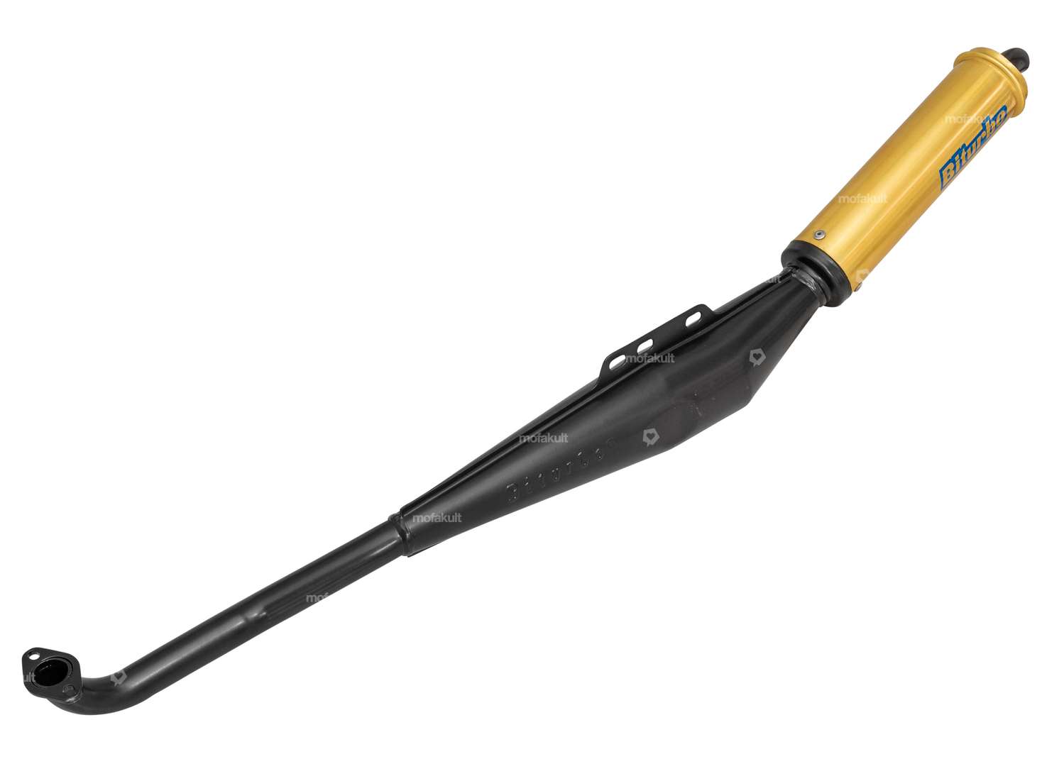 Biturbo Auspuff schwarz / gold | Puch Maxi Carousel Image 1