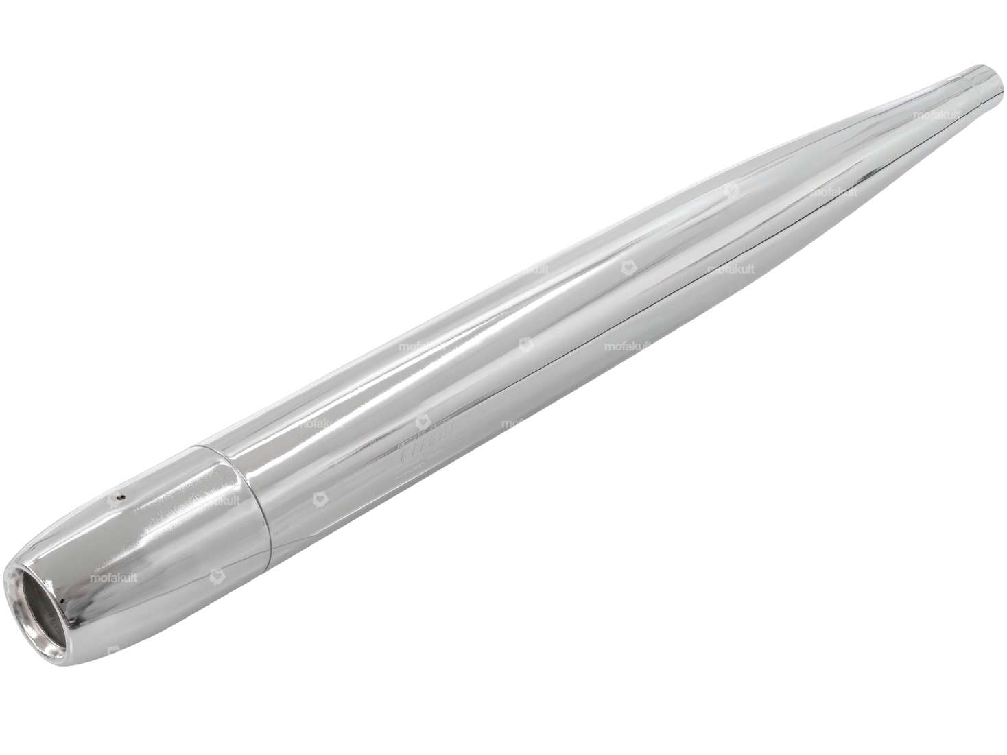 Bullet cigare Ø 28 / 70 mm chrome (échappement reso) Carousel Image 1