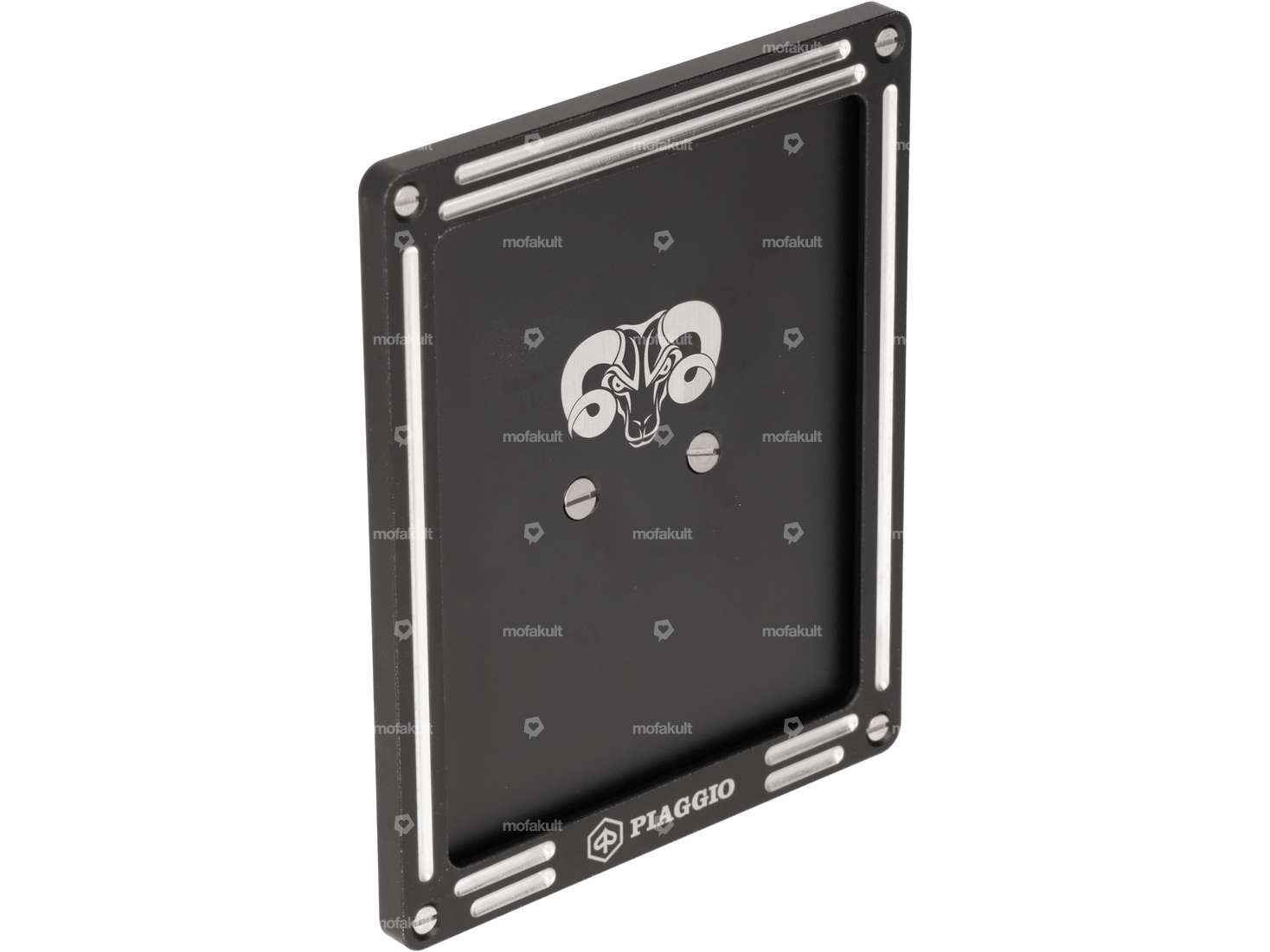66HEROES Cadre de numérotation Custom "Piaggio" noir (version DE) Carousel Image 1