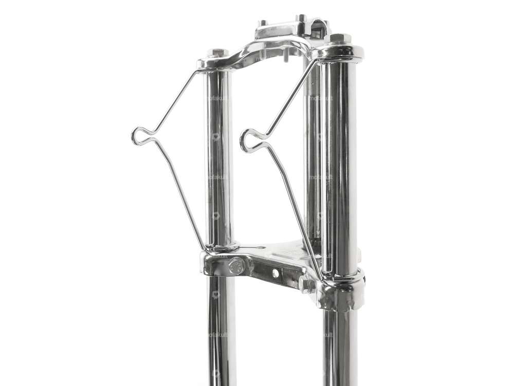 EBR Lampenhalterung (Paar) Gabel Ø 28 mm Chrom | Puch Carousel Image 2