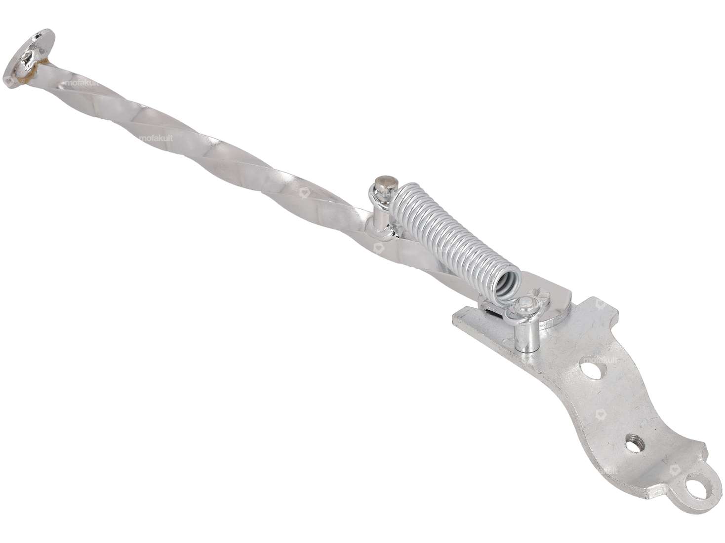 Seitenständer gedreht links runde Befestigung 31 cm Chrom Carousel Image 2