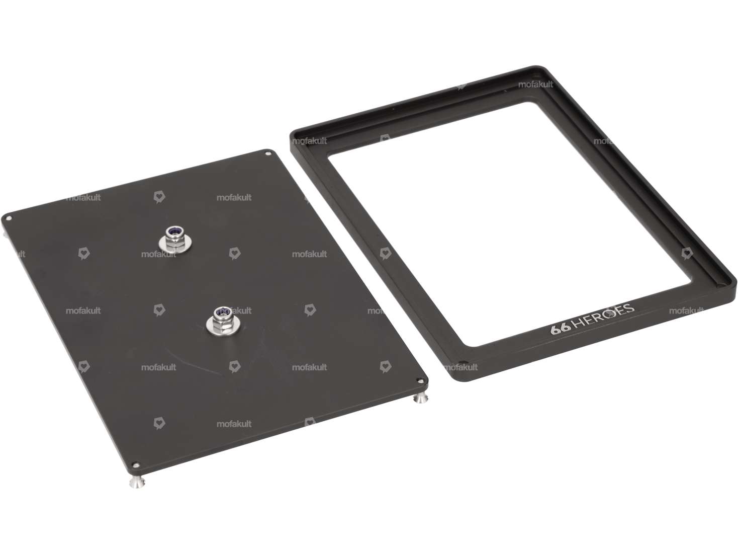 66HEROES Cadre de numérotation Custom "mofakult" noir / noir (version CH) Carousel Image 2
