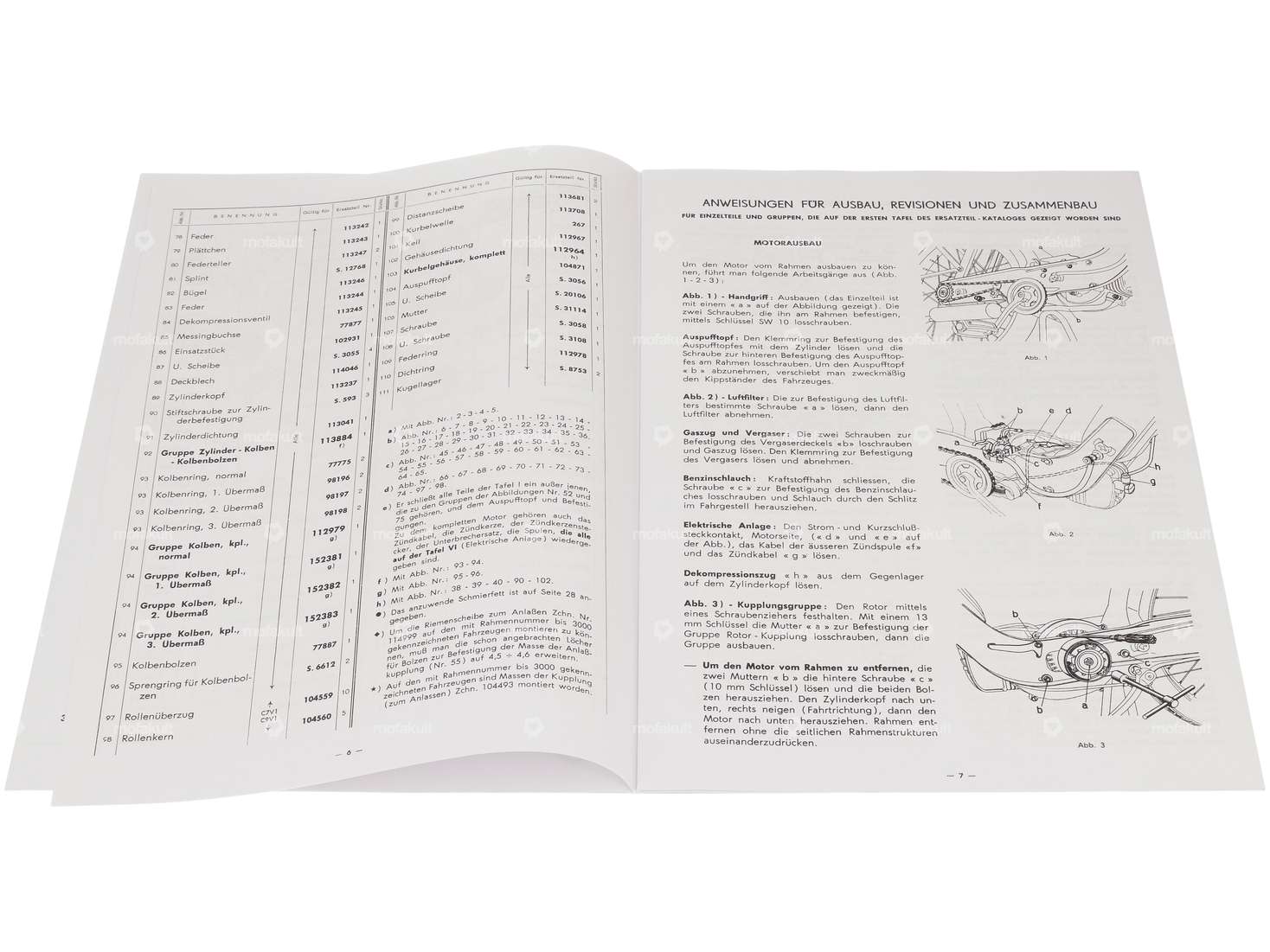 Catalogue de pièces détachées | Piaggio Ciao C7, C9 Carousel Image 3