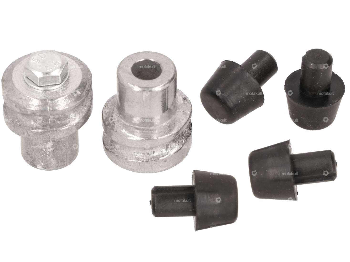 Kit support ressort avec caoutchoucs butée bras oscillant (Ø 28 mm ressort) | Piaggio Ciao Carousel Image 1