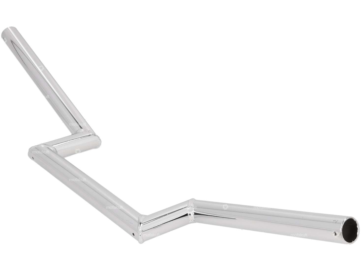 Guidon plaque de fourche 8 cm "Z" chrome Carousel Image 2