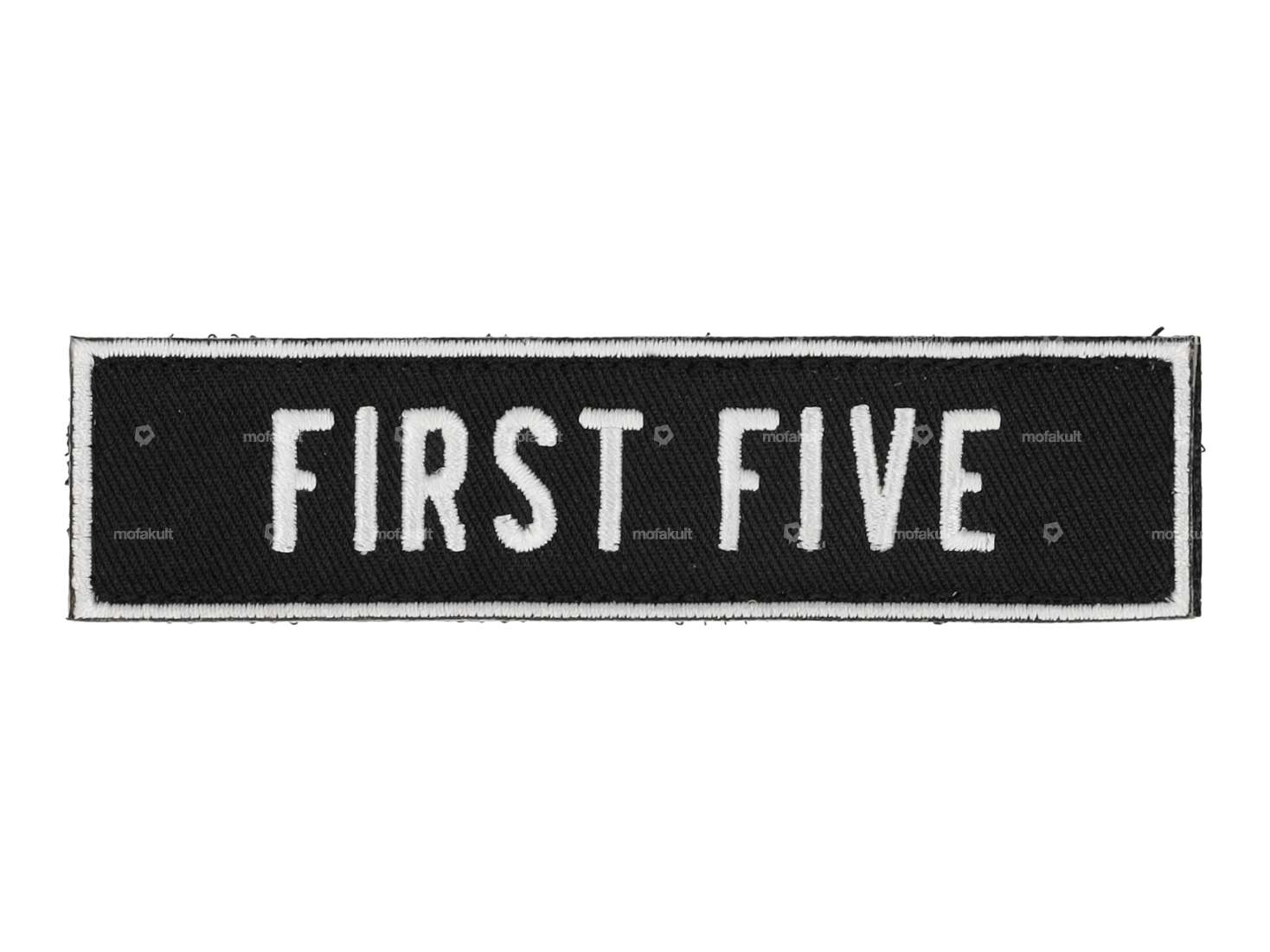 mk-Merch patch "FIRST FIVE" black Carousel Image 1