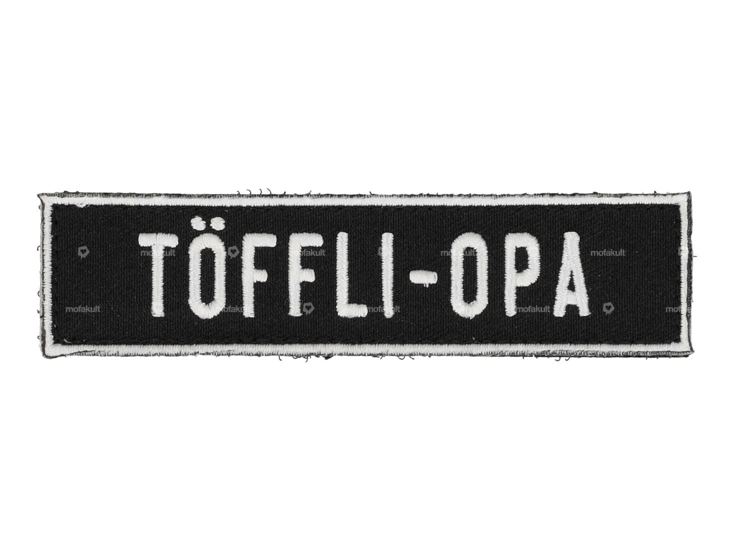 mk-Merch patch "TÖFFLI-OPA" black Carousel Image 1