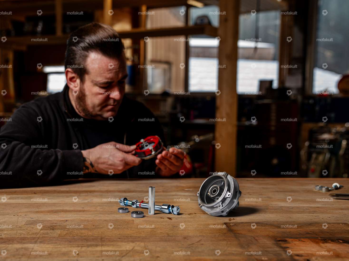 Siggnature hub revision Grimeca cast wheel rear | Puch Maxi Carousel Image 1