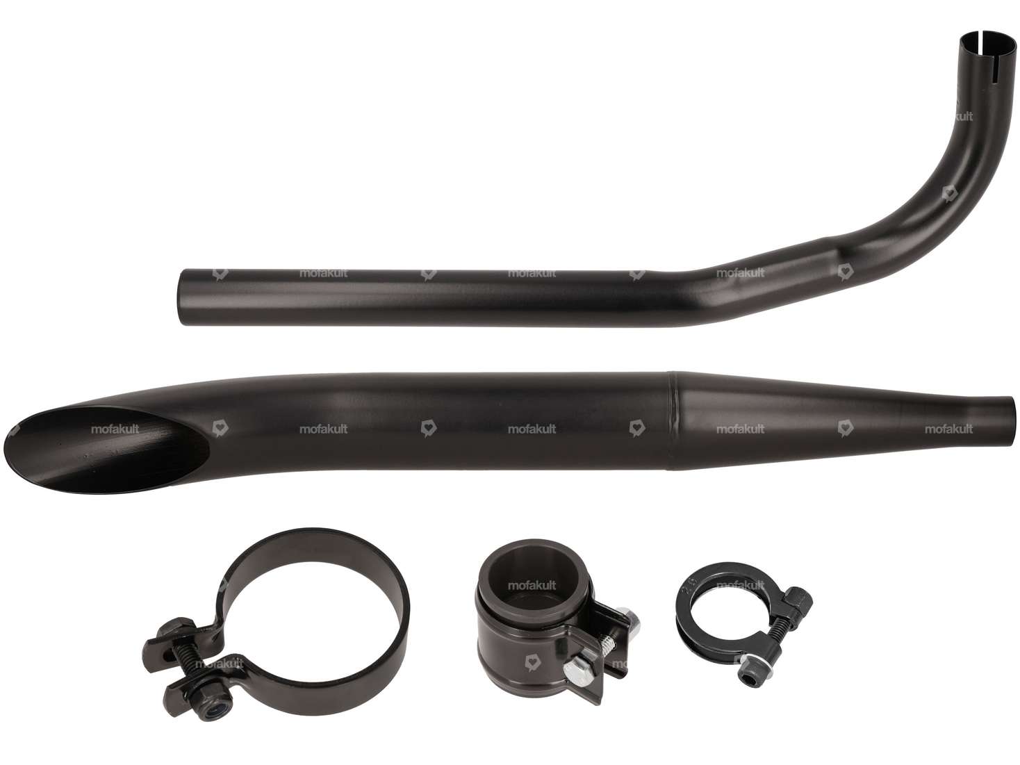 Exhaust set Sidepipe Ø 28 / 60 mm black | Sachs 503 Carousel Image 1