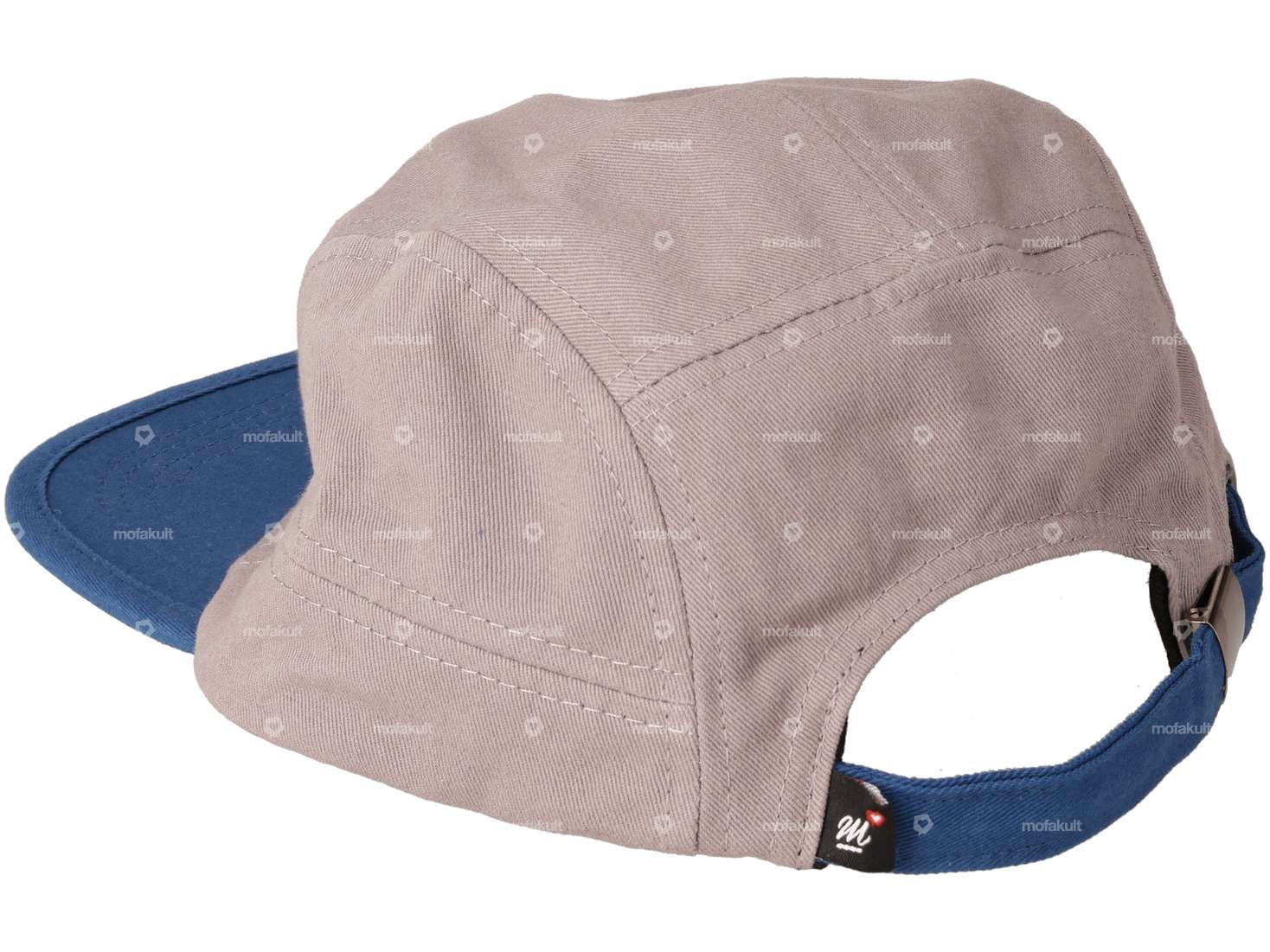 mk-Merch Cap "mofakult" gris / bleu Carousel Image 2